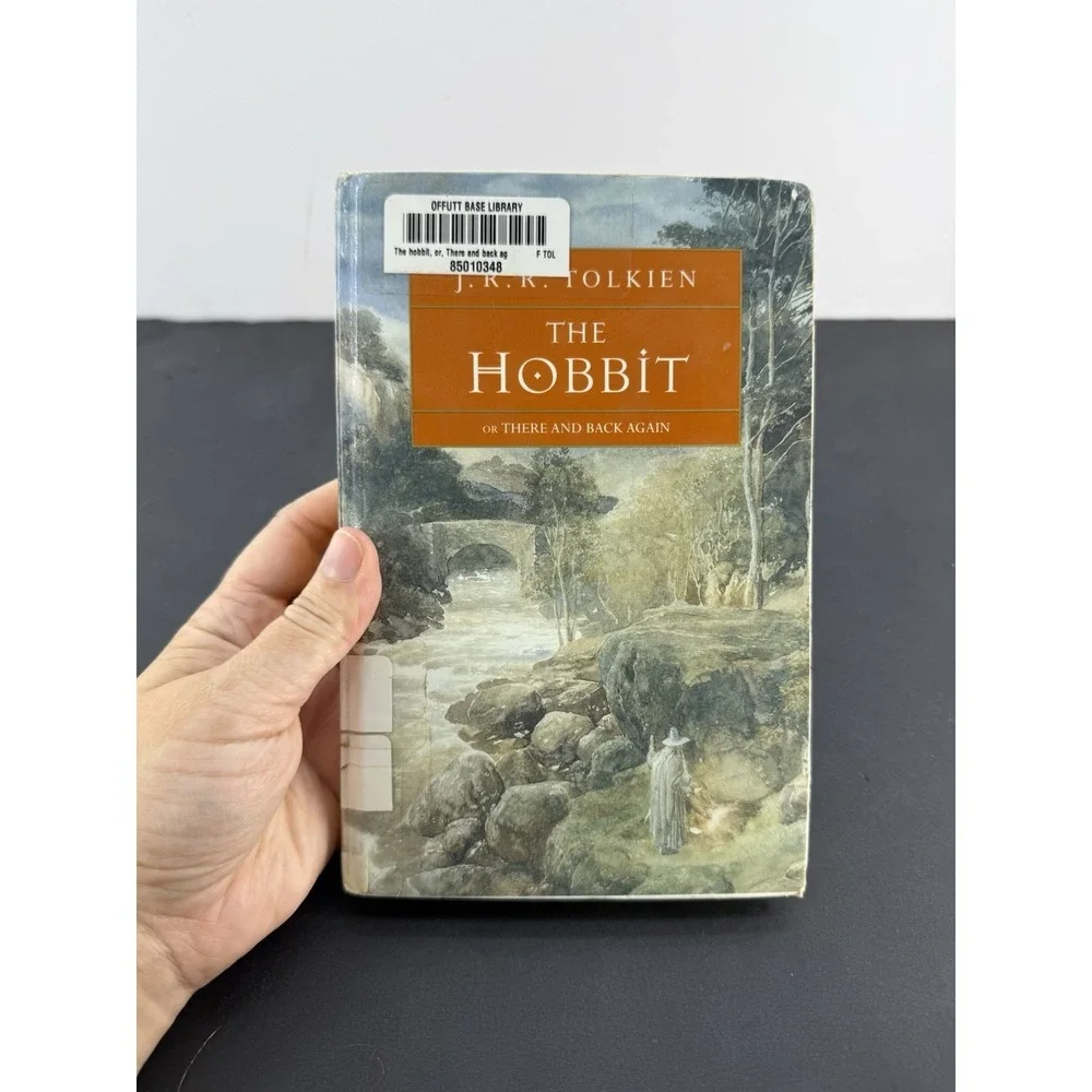 J.R.R. Tolkien The Hobbit Hardcover Library Binding Ex Library Houghton Mifflin